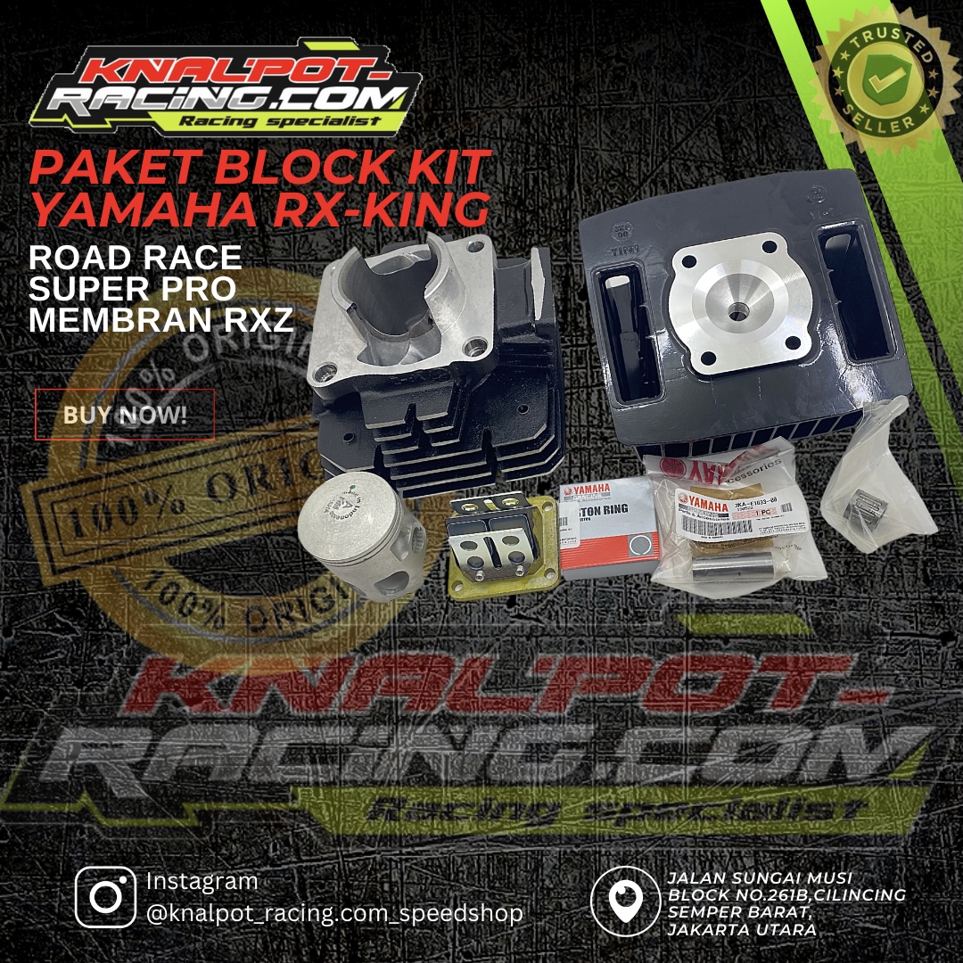 PAKET BLOCK KIT YAMAHA RXKING ROADRACE SUPER PRO MEMBRAN RXZ